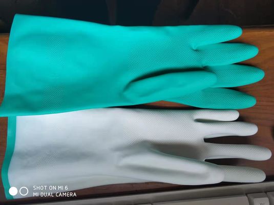 Nitrilgrüne Nitrilhandschuhe Latexfrei CE-zertifizierte langlebige Schutzhandschuhe geeignet für medizinische Industrielabore