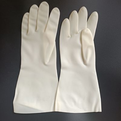 320mm chemisches beständiges Handschuh-Nitril-weiße Restaurant-Nitril-Haupthandschuhe