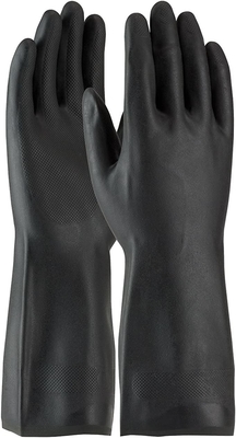 22 gezeichneter Mil Neoprene Chemical Gloves Flock 13 bewegt Neopren-Gummihandhandschuhe Schritt für Schritt fort