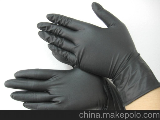 nitril-Handschuh-Schwarz-Nitril-Prüfungs-Handschuh-elektrische Arbeit des Gramm-5g Wegwerf