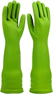 XL besonders langer Reinigungs-Handschuh der Stulpen-Latex-Handschuh-45CM der Küchen-120G/Pair