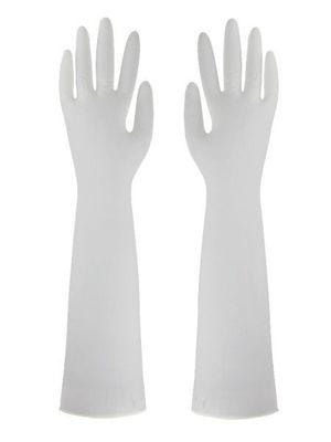 Pulverfreie Nitrilhandschuhe mit 400 mm Einwegglas, die Ölbeständigkeit bieten.