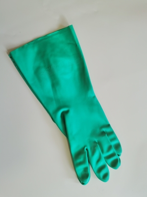 18 Mil Green Nitrile Glove Heat-Widerstand-Haushalts-Chemikalien-beständiges Handschuh-Nitril