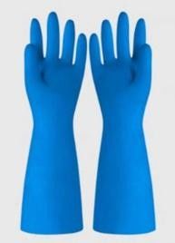 Beidhändige blaue Nitrilhandschuhe, 15 mil Dicke, ölbeständige Handschuhe, geeignet für medizinische, industrielle und Laborarbeiten