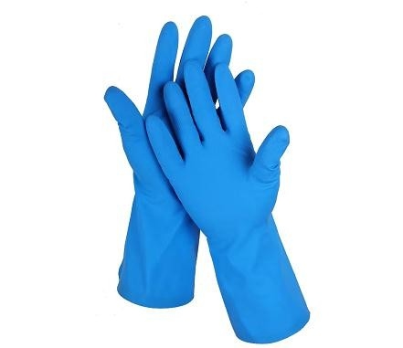 18 Nitril-Handschuhe Mil Gloves Blue Nitrile Kitchens 330mm für chemischen Gebrauch