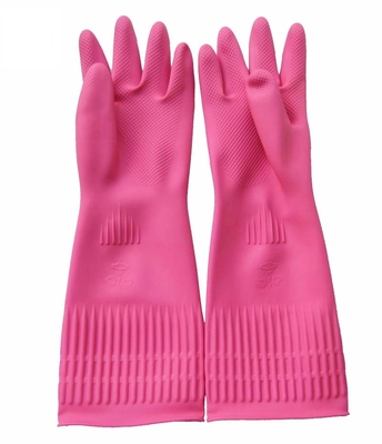 der Küchen-100G/Pair zeichnete Reinigungslatex handschuh-Antides durchsickern-38CM Handschuhe