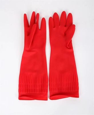 100 g Paar extra lange Reinigungshandschuhe Latex mit extra langen Manschetten 380 mm Länge Schutzhandschuhe für Labor und Industrie
