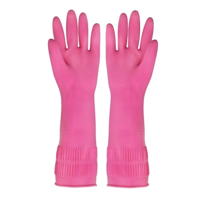 der Küchen-100G/Pair zeichnete Reinigungslatex handschuh-Antides durchsickern-38CM Handschuhe