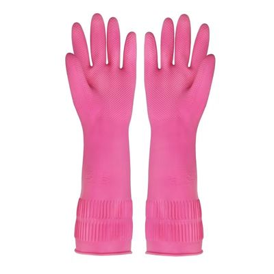 Extra lange Manschetten, extra lange Reinigungshandschuhe, 380 mm Länge, chemikalienbeständig, leicht zu reinigende Schutzhandschuhe für die Industrie