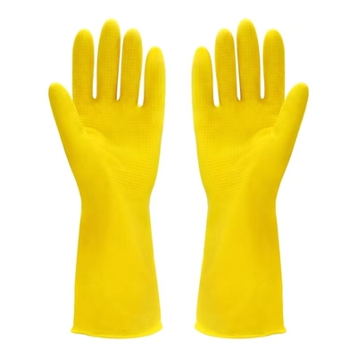 32CM Latex-Haushalts-Handschuh-Reinigungsschüssel Unflocked-Futter-Latex-Handschuh-Chemikalien