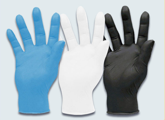 Nitril-Prüfungs-Handschuh-Wegwerfisolat-Bakterien-schwarze Nitril-Prüfungs-Handschuhe des Gramm-4g blaue