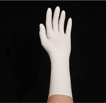Weißer Wegwerfnitril-Handschuh-medizinische 12 Zoll dauerhafte Nitril-Prüfungs-Handschuh-