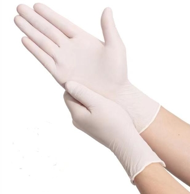 Nitril-Untersuchungshandschuhe Anti- der Allergie-weiße Handschuh-Wegwerf-sichere Gesundheits-7g