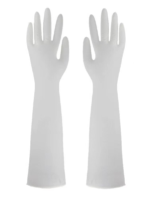 Antiallergie-Wegwerfnitril-Handschuh 16 Zoll industrielle ausgedehnte Stulpen-Prüfungs-