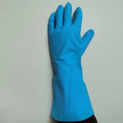 Des Öl-Widerstand-XL blauer Mil UnFlocked Lining Chemical Nitrile-Handschuh Nitril-der Handschuh-11