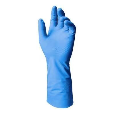 Schutzhandschuhe-blaues Nitril imprägniern 8 Mil Nitrile Gloves Chemical Protection