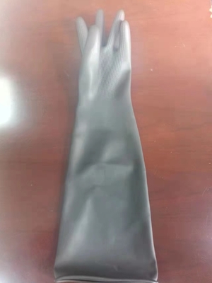 Verdickungs-scharen sich besonders lange Stulpen-Latex-Handschuhe 60Cm XL gezeichnete Latex-Handschuhe