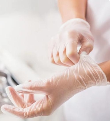 Haushalts-sterile Vinylprüfungs-Handschuhe des Abriebfestigkeits-Wegwerfvinylhandschuh-30CM