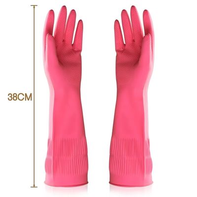 100 g pro Paar Fingerdicke Extra lange Manschette Latexhandschuhe wasserdicht stark klein mittleres groß x groß Sicherheitshandschuhe