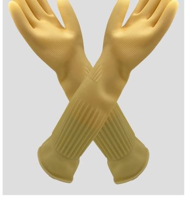 Kleine, extra lange Manschetten Latexhandschuhe Einweg und wasserdicht