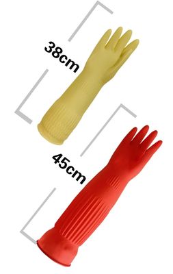 Bequeme und flexible Latex-Extra-Lange-Reinigungshandschuhe Die ultimative Lösung für industrielle Reinigung