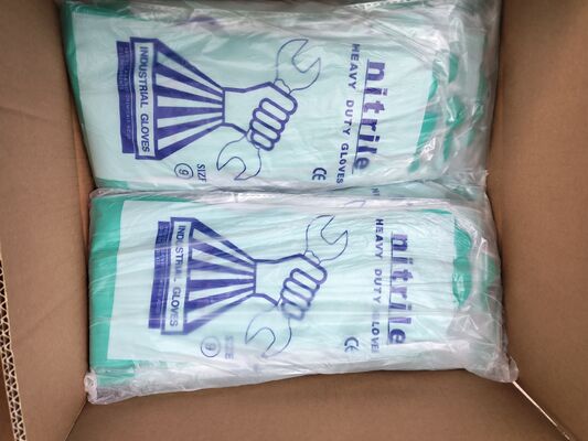 Nitril Grün Handschuh Beidhändig Chemotherapie getestet Chemikalienbeständig Industrieller Schutz Einweghandschuh