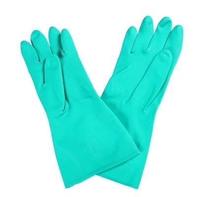 Nitrile Green Nitrile Glove Featuring Textured Fingertips Ideal for Precision Handling and Chemical Resistance Tasks