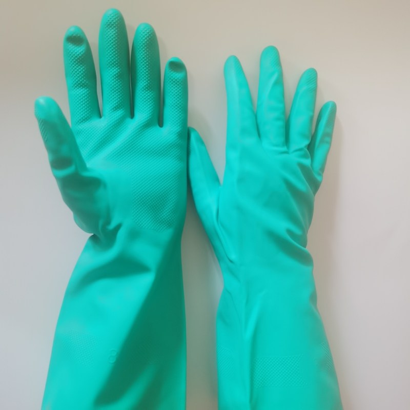 CE-zertifizierter Nitrilhandschuh aus Grün mit einer Dicke von 8 Mil bis 20 Mil geeignet für medizinische Industrie und Labor