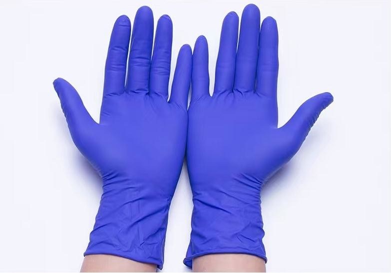 Nitril-Prüfungs-Handschuhe des Verdickungs-purpurroter Wegwerfnitril-Handschuh-industrielle Gramm-4.5g