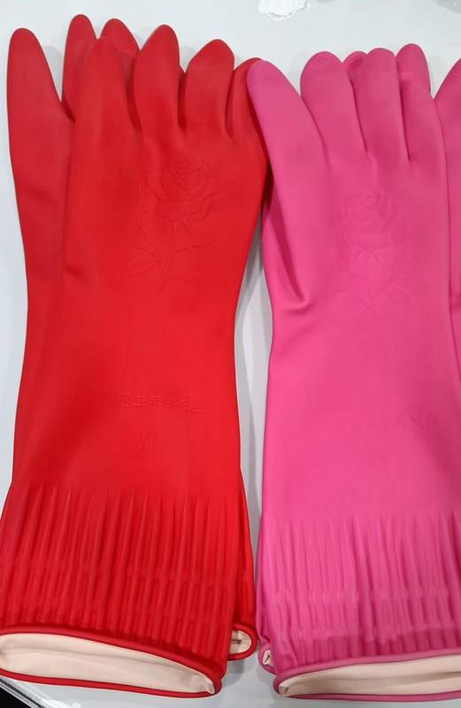 Keine Pulver extra lange Manschette Latexhandschuhe 15 Zoll Länge 100 Gramm/Paar Palmdicke