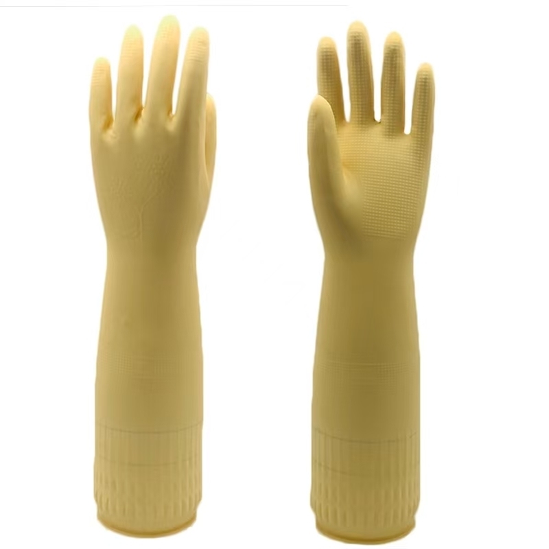 Chemikalienbeständige, extra lange Latex-Handschuhe OEM Ja. Industriehandschuhe bieten maximalen Schutz vor Chemikalien